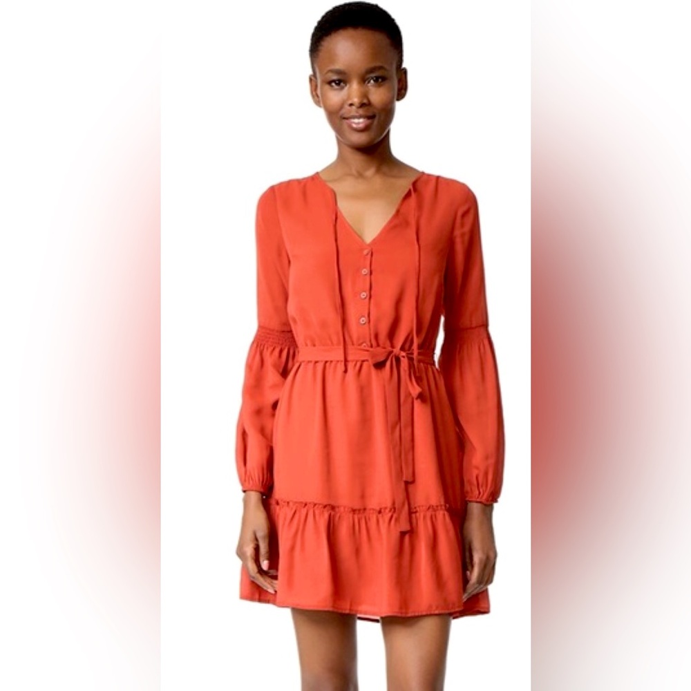 Jack by BB Dakota Mayella Belted Dress | Rust | Size: S